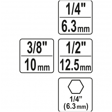 Adapterių komplektas 3 vnt. 3