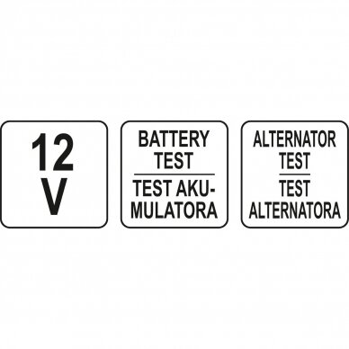 Akumuliatoriaus ir generatoriaus testeris 4