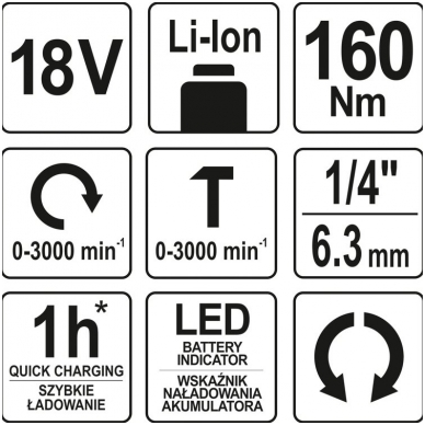 Akumuliatorinis smūginis veržliasukis 18V be baterijos 4