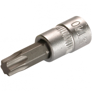 Antgalis įpresuotas į galvutę (1/4") T-Star (Torx) T40