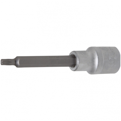 Antgalis įpresuotas į galvutę ilgis 100mm.12,5mm (1/2") T-star (Torx) T27