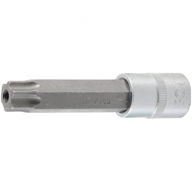 Antgalis įpresuotas į galvutę lgis 110mm.12,5mm (1/2") T-Star su skyle (Torx) T80