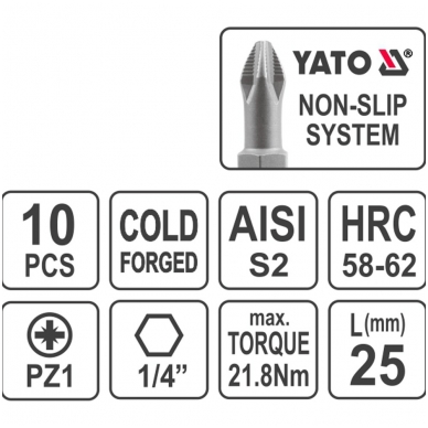 Antgalis PZ1x25 10vnt. 2