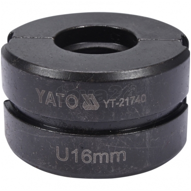 Atsarginis indėklas U 16 mm presavimo replėms YT-21735