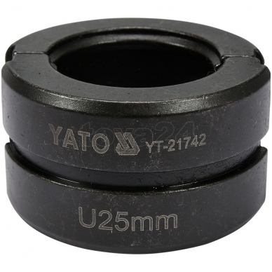 Atsarginis indėklas U 25 mm presavimo replėms YT-21735