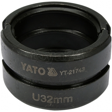 Atsarginis indėklas U 32 mm presavimo replėms YT-21735