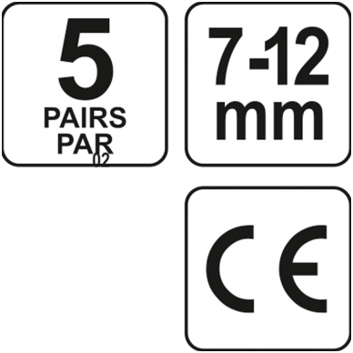 Ausų kamšteliai 34dB (5 poros) 3