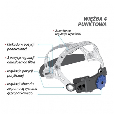 Automatiškai tamsėjanti suvirintojo kaukė 8