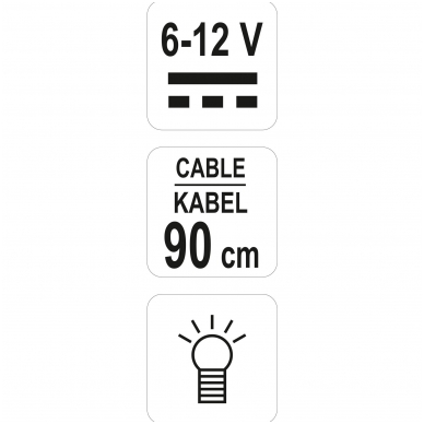 Automobilinis įtampos testeris - 6-12V 5