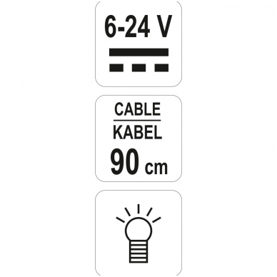 Automobilinis įtampos testeris- 6-24V 2