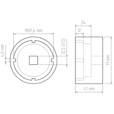 Dantyta galvutė Ford Transit 34 Axle, tilto remontui 1