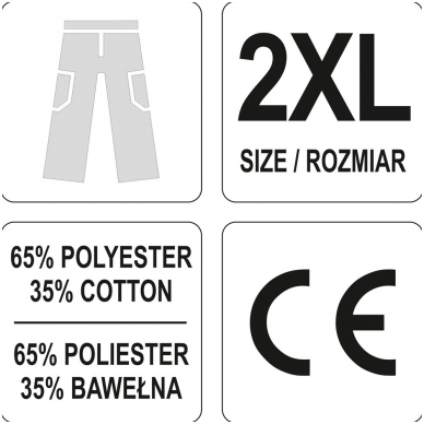 Darbinės kelnės XXL dydis 2