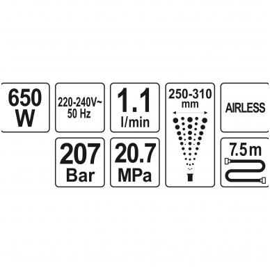 Dažymo agregatas - 650W 3