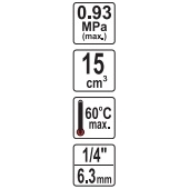 Drėgmės filtras su reguliatorium ir manometru 1/4" 6