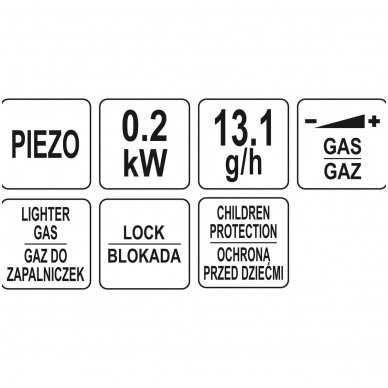 Dujinis degiklis su pjezo 1300ºC 4