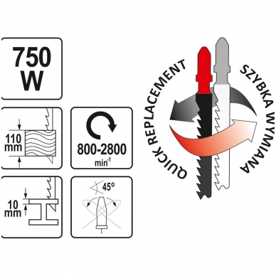 Elektrinis siaurapjūklis 750W 7