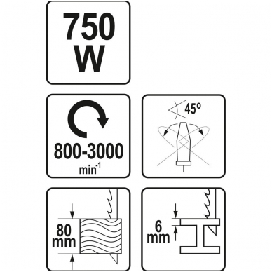 Elektrinis siaurapjūklis 750W 7