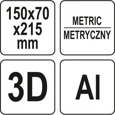 Erdvinis kampainis staliaus darbams 3D 2