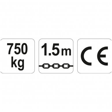 Grandininė gervė su svertu 1,5m. 0,75T 2