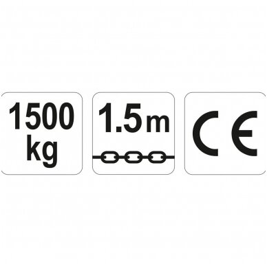 Grandininė gervė su svertu 1.5m. 1.5T 3