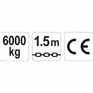 Grandininė gervė su svertu 1.5m. 6T 2