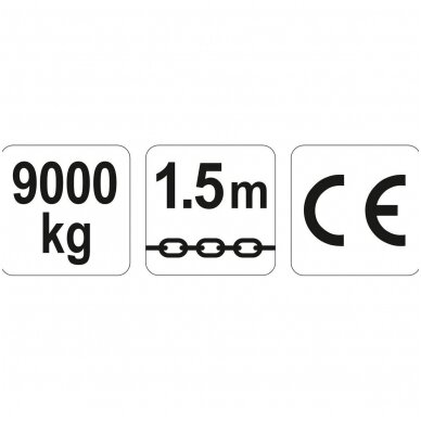 Grandininė gervė su svertu 1.5m. 9T 2