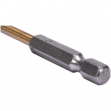 Grąžtas metalui su Hex 6.3 mm (1/4") galu HSS-TiN | 4.8 mm 1