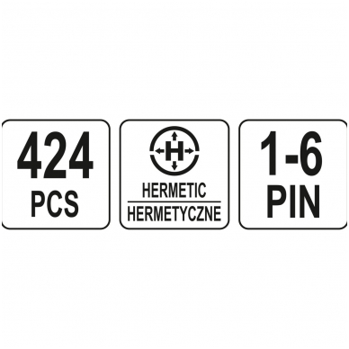 Hermetinių jungčių asortimentas- 424 vnt. 4