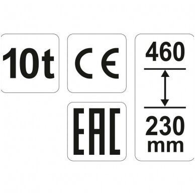 Hidraulinis cilindrinis domkratas 10t. 2