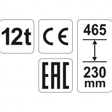 Hidraulinis cilindrinis domkratas 12t. 2