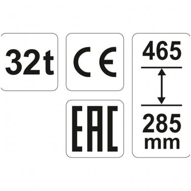 Hidraulinis cilindrinis domkratas 32t. 2