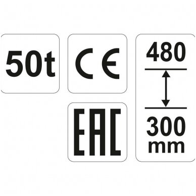 Hidraulinis cilindrinis domkratas 50t. 2