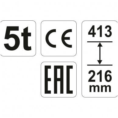 Hidraulinis cilindrinis domkratas 5t. 2