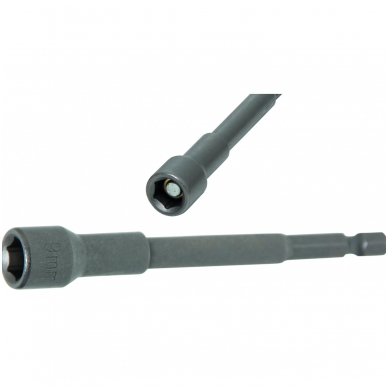 Ilga magnetinė galvutė 1/4" (6.3 mm) 9x100 mm