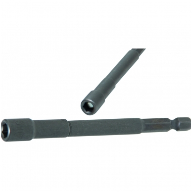 Ilga magnetinė galvutė1/4" (6.3 mm) 6x100 mm