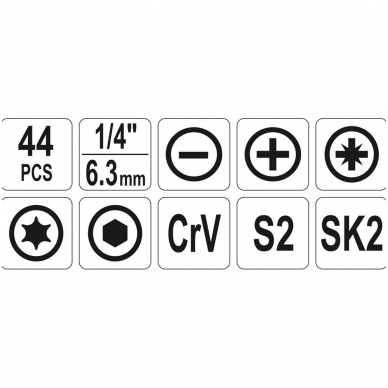 Įrankių rinkinys - 44 vnt. 4