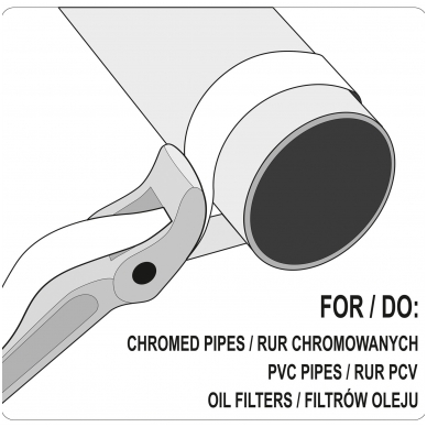 Juostinis raktas vamzdžiams, 200 mm diametro 3