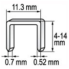 Kabės 1000vnt, 4mm. 1