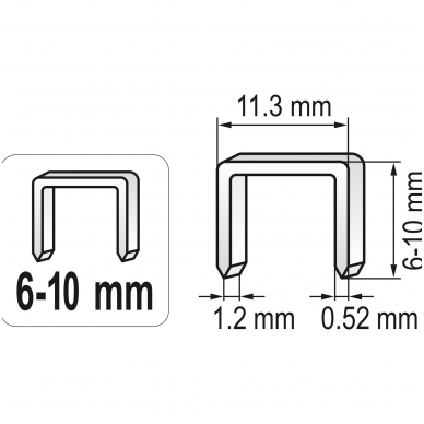 Kabiamušis smūginis 6-10 mm 3