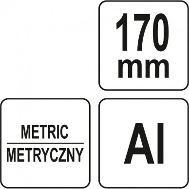 Kampainis aliuminis / rėmas 170mm. 3