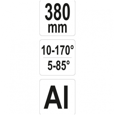 Kampų matavimo - žymėjimo įrankis - 10-170° - 5-85° 4