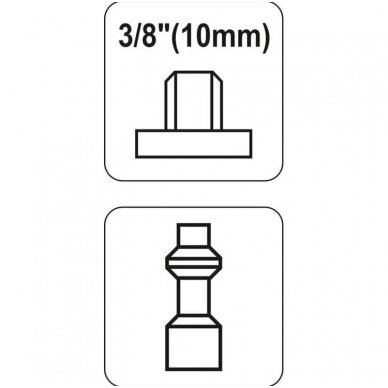 Kištukas 3/8" (išorinis sriegis) 1