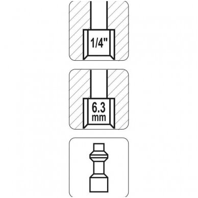 Kištukas vidinis sriegis (1/4") 1