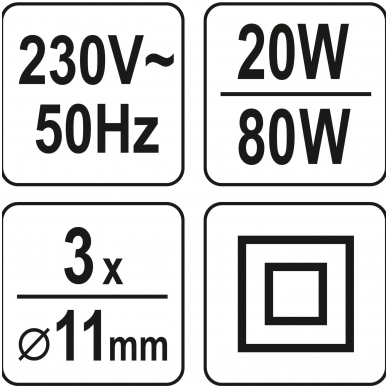 Klijų pistoletas 11MM 20 (80) W 3