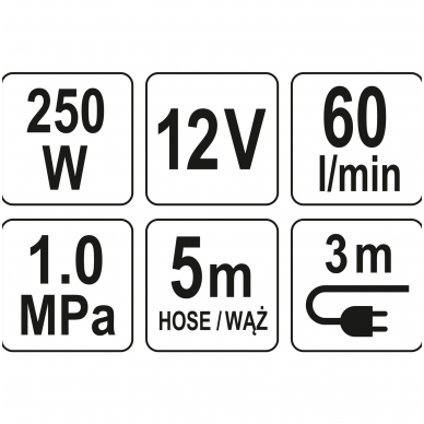 Kompresorius automobilinis-2 cilindrai- Led lempa - 12V - 250W 6