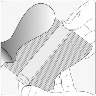 Kontūrų matuoklis metalinis 150mm. 2