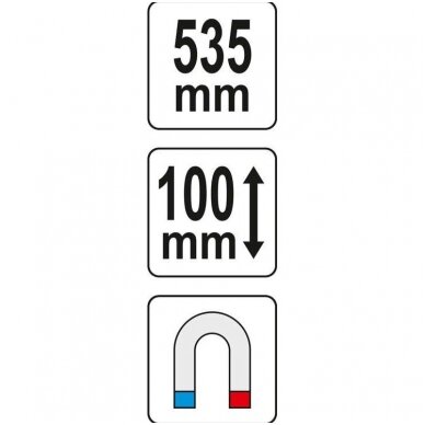 Kontūrų matuoklis/šablonas/trafaretas profiliams 535mm. 2