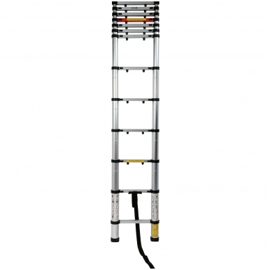 Kopėčios aliuminės teleskopinės - 13 laiptelių  3.8 m