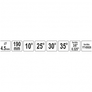 Kreipiančioji - gidas apvalioms dildelėms 4.5mm. 3