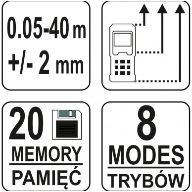 Lazerinis atstumo matuoklis - 0.05-40m. 4